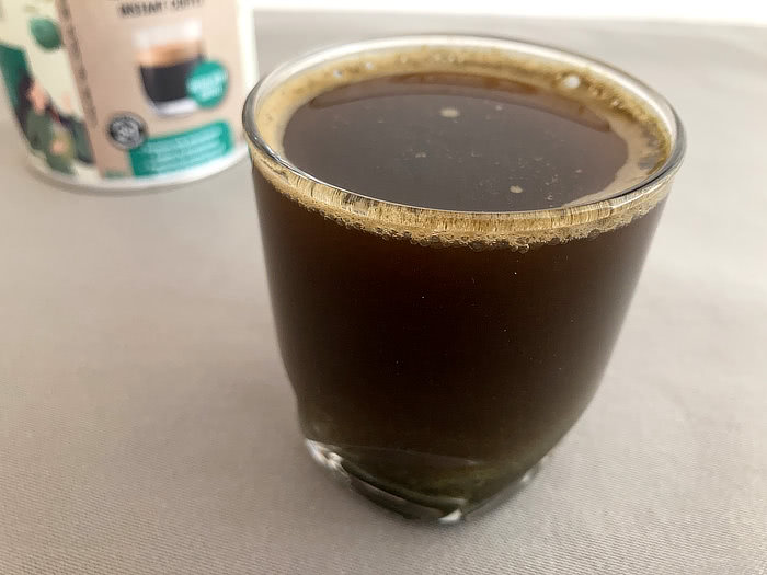 detox coffee hotová káva zblízka